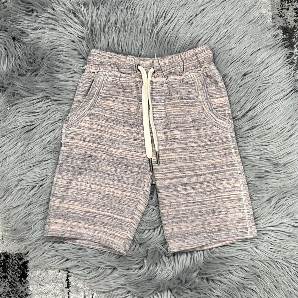 Miki Miette Basics Girls Pink/Navy Heathered Shorts Size 2T NEW
